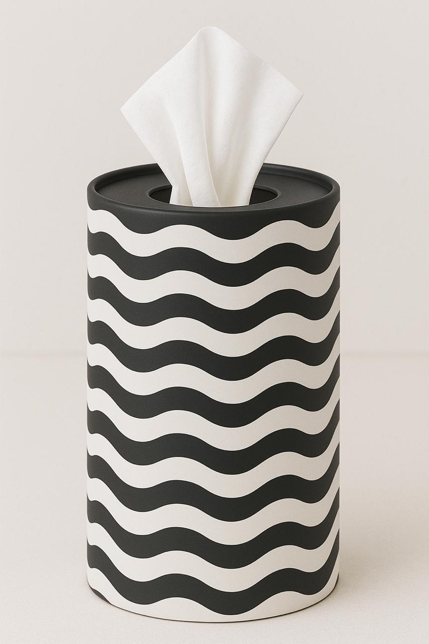 Premium Tissue Canister - Monochrome
